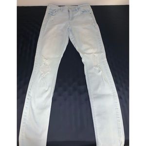 Distressed Rockstar Super Skinny Jeans